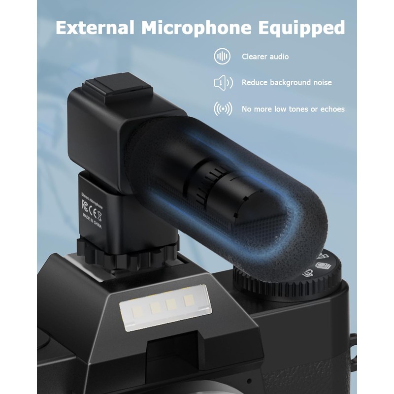 FLATIC Cameras for Photography, 6K 64MP Digital Camera with WiFi