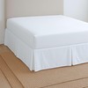Lightweight Pleated Bed Skirt - King Size 16 Inch Drop