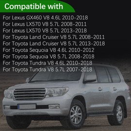 89378 Serpentine Drive Belt Tensioner Kit Fit for Toyota Land Cruiser/Sequoia/Tundra V8 4.6L/5.7L for Lexus GX460/LX570 Belt Tensioner and Idler Pulley Serpentine Belt Kit Replace 39185 36370 8PK2415