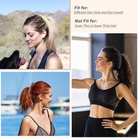 6 Pack 5.1 Inch Banana Clip for Women,Large Banana Hair Clips for Thin Fine Thick Hair,Strong Banana Claw Clips for Hair