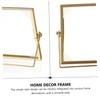 Ciieeo Metal Back Support Photo Frame Dried Flower Glass Frame