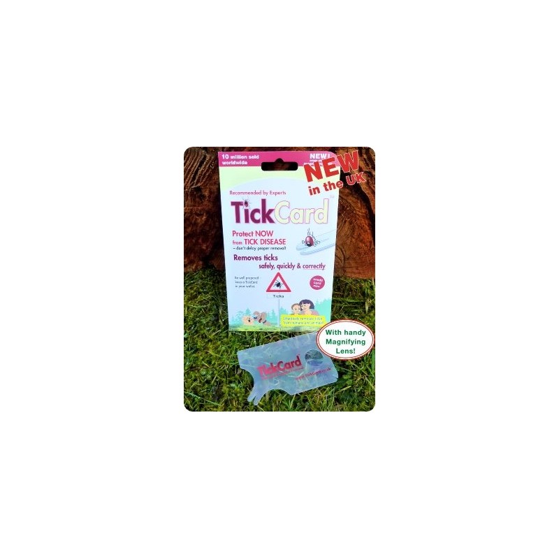 TickCard Tick Remover Fits into Your Wallet