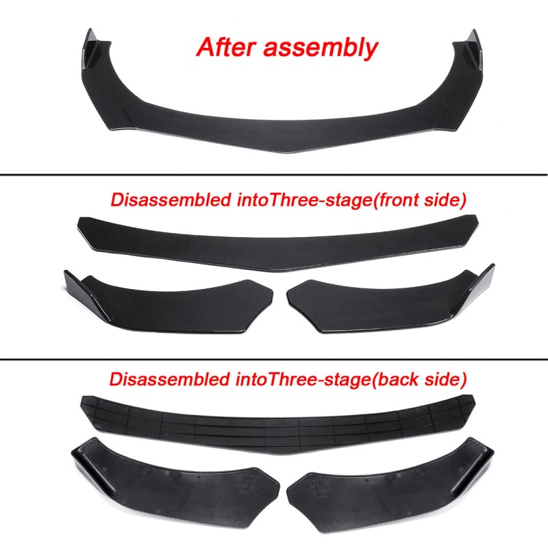 DTouch Front Bumper Lip Spoiler For Mercedes W117 CLA200 CLA250