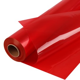 POPGIFTU Cellophane Wrap Roll Red | Unfolded 34in Wide X 100ft Long | 3Mil Thick Translucent Royal Red | Gifts, Baskets,Treats, Cellophane Wrapping Paper | Colorful Cello Décor, Decorations