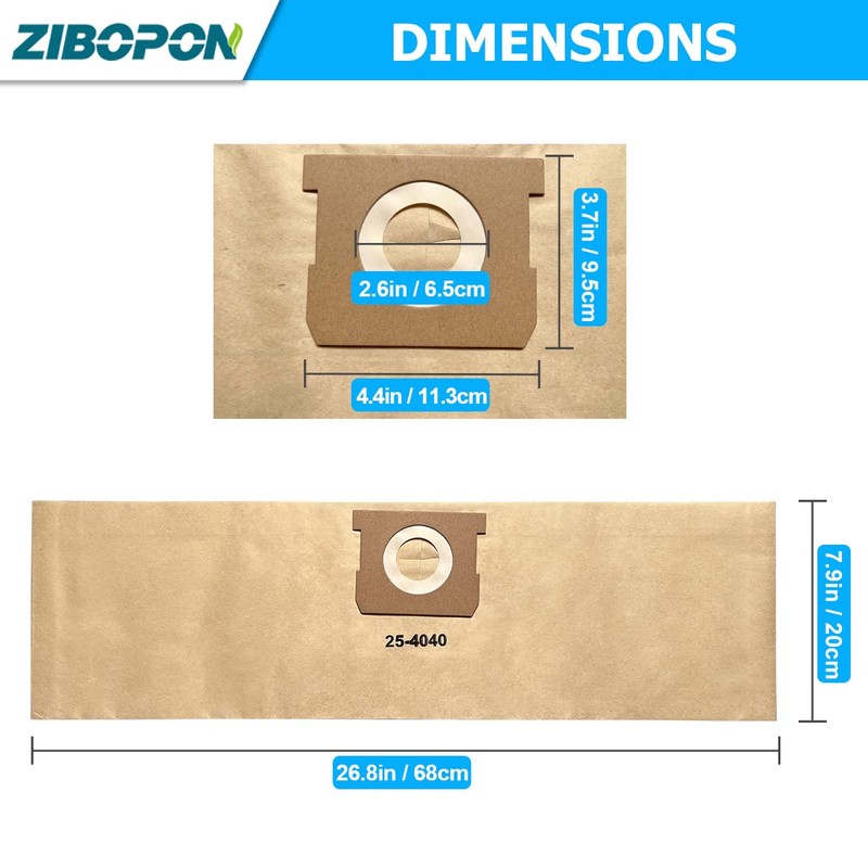 10 Pack DXVA25-4040 Dust Bag-4 gallon Replacement for DEWALT DXV04T