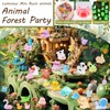 52Pcs Luminous Mini Resin Animals 52 Styles Miniature Glow in
