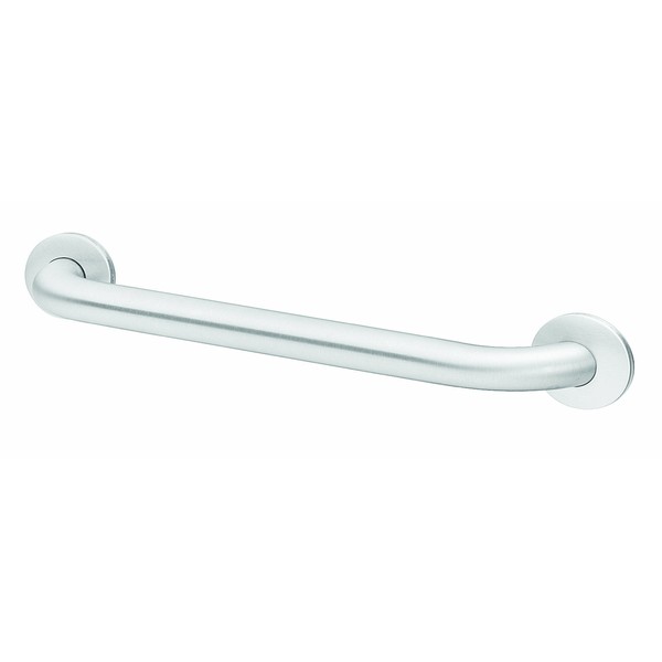 Bradley 8320-001480 Heavy Duty Stainless Steel Standard Grab Bar with Concealed Mounting, 1-1/4" OD x 48" Length