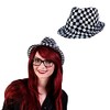 blinkee LED Flashing Fedora Hat with Checkered Sequins
