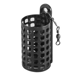 Ieron 6 Pieces Metal Cage Feeder Baskets for Fishing with Twist Lock Round Feeder Accessories for Fishing, 20g 30g Feeder Bait Holder for Outdoor Fishing Supplies