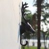 HIGHAWK Wall Hanging Hook Deer Animal Hook Decoration Cast Iron