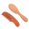 BESPORTBLE 1Set Wooden Comb Wool Brush for Gentle Scalp Massage