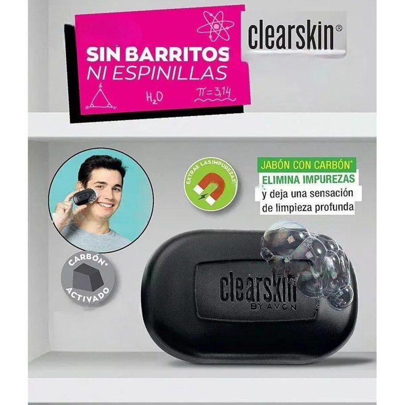 Jabon Con Carbon Control De Brillo Y Poros Kit 3pz
