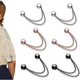 TELAIN Magnetic clothing clips, multifunctional T-shirt shorteners for women's clothing, shirt and trouser clips (pack of 6)