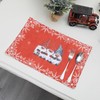 Set of 6 Christmas Placemats, Christmas Place Mats, Waterproof Non-Slip