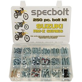 Specbolt Fasteners 250pc Maintenance Restoration OE Spec Motorcycle Bolt Kit for Suzuki RMZ 4 Stroke MX Dirtbike RMZ250 RMZ450 RM-Z250 RM-Z450
