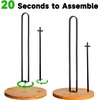 Wood Paper Towel Holder Countertop, TONLEA Kitchen Paper Towel Holder