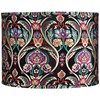 Multi-Color Embroidered Large Drum Lamp Shade 15" Top x 15"
