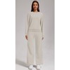 YETOWA Women’s 2-Piece Oversized Sweatshirt and Jogger Sweatpants Tracksuit Set