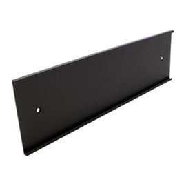 JRS Style Name Plate Holder for Walls and Doors in Brilliantly Finished Aluminum (2x10 Name Plate Holder Black)