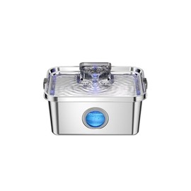 PETIMI 3 Gallons Dog Water Fountain, Stainless Steel Pet Drinking Fountain