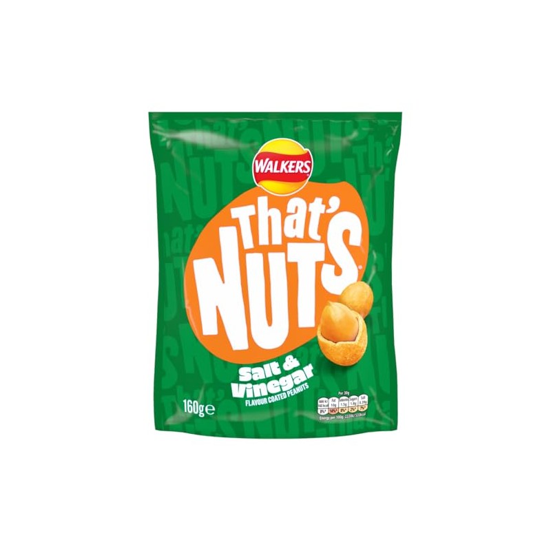 That’s Nuts Walkers Salt & Vinegar Sharing Coated Peanuts 160g