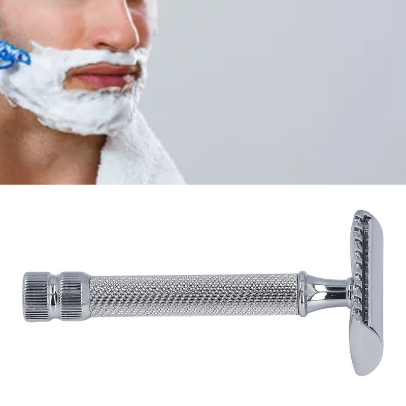 Double Edge Safety Trimmer Washable Zinc Alloy Manual Clipper Handle