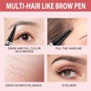 Eyebrow Pencil, 2-in-1 Waterproof Eyebrow Pen, with 2 Tip Microblading