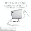 Elecom P-STRSLBK Smartphone Ring, Holding Ring, Ultra Thin Design That