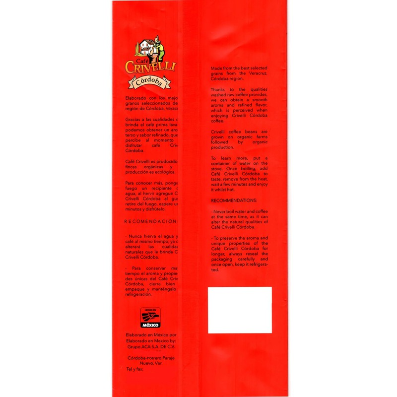 Café Crivelli Cordoba 454 g Molido