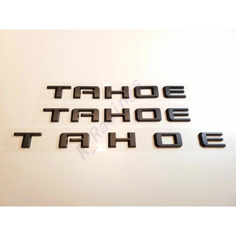 GM Auto 7PCS Matte Black Tahoe Premier Duramax Red Black