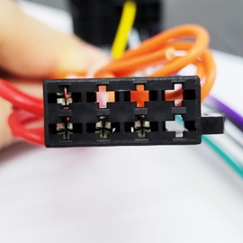 Young Wolf 2X Auto Stereo Radio ISO Wiring Harness Adaptor Lead Loom 16 Pin ISO Male to Female Connector Cable Compatible with Fabia Mk2 Octavia Mk2 Roomster