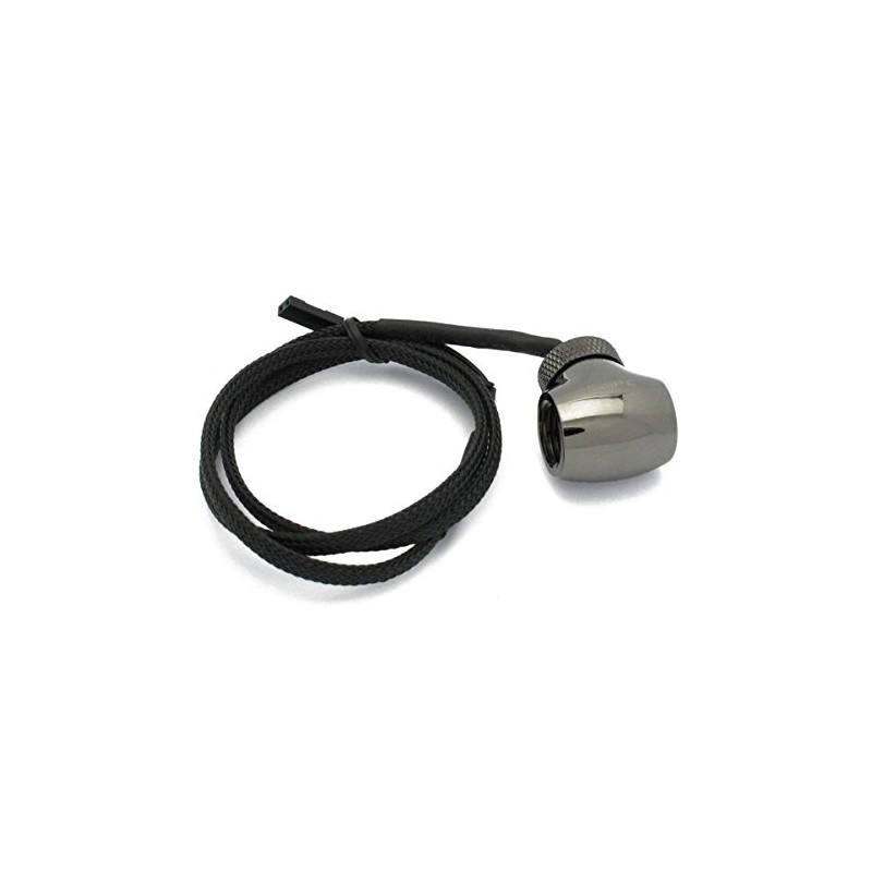 XSPC G1/4" T Fitting Inline Temperature Sensor - Black Chrome