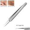 WSYUB Blackhead Tweezers, Blackhead Extractor, Pimple Popper Tool Kit, 3