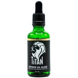 Titan Aceite Balsamo Para Crecimiento de Barba y Cabello Super Concentrado Exotic Blend