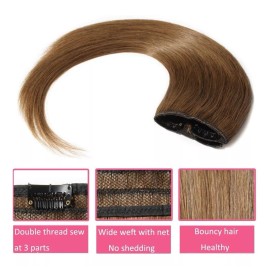 Hairro Extensiones Cabello Real #6 Castaño Claro 14in 45gr