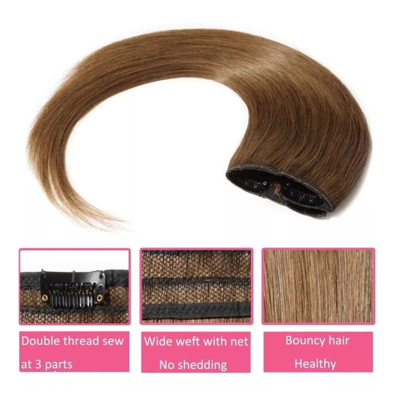 Hairro Extensiones Cabello Real #6 Castaño Claro 14in 45gr