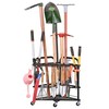 PLKOW Garden Tool Organizer with Wheels and Storage Hooks, Rolling
