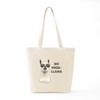 CafePress No Problem Llama Tote Bag Reusable Natural Beige Canvas