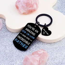 Uerifr Son In Law Gifts from Mother In Law Ideas Keychain Engagement Gifts for Men Cool Birthday Gift for Son In Law Wedding Christmas Fathers Day Stocking Stuffers for Him