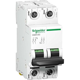 Schneider Electric, A9N61534, Miniature Circuit Breaker (MCB), Acti9 C60H-DC, 2P, 30A, C Curve, 6kA (IEC/EN 60947-2)
