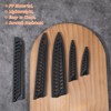 Qianyu 5 Pcs Black Knife Sheath Kitchen Safety Knife Covers
