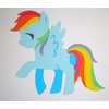 My Little Pony Rainbow Dash Paper Die Cut Scrapbook Embellishment