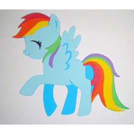 My Little Pony Rainbow Dash Paper Die Cut Scrapbook Embellishment