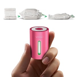 VAGO Z Ultra Small Clothing Compression Machine Compression Bag Travel Compression Bag Travel Handy Goods Travel Compression Bag Storage Shirt Clothes Clothes (Pink - USB Type-C)