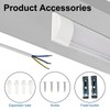 Colmeguna 2 Pack 3FT LED Batten Light, Ultra-Thin Ceiling Surface