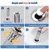2024 New Pop Up Bathroom Sink Drain Strainer Hair Catcher,