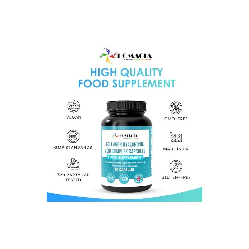 Collagen Capsules | Marine Collagen with Hyaluronic Acid | 60