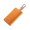 Snoopy Italian Leather Key Case, Genuine Leather, 5 Tiers Card