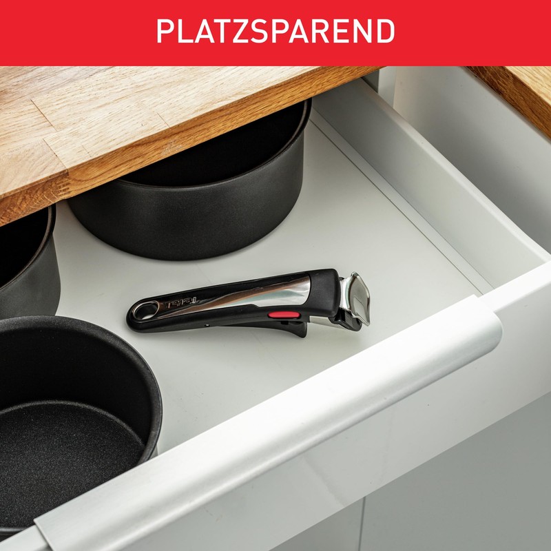 Tefal L98630 Ingenio Plastic/Stainless Steel Handle | Removable Universal Handle