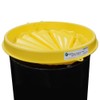 ENPAC Universal Poly Drum Funnel, Yellow, Scalloped Design, Easy Install,